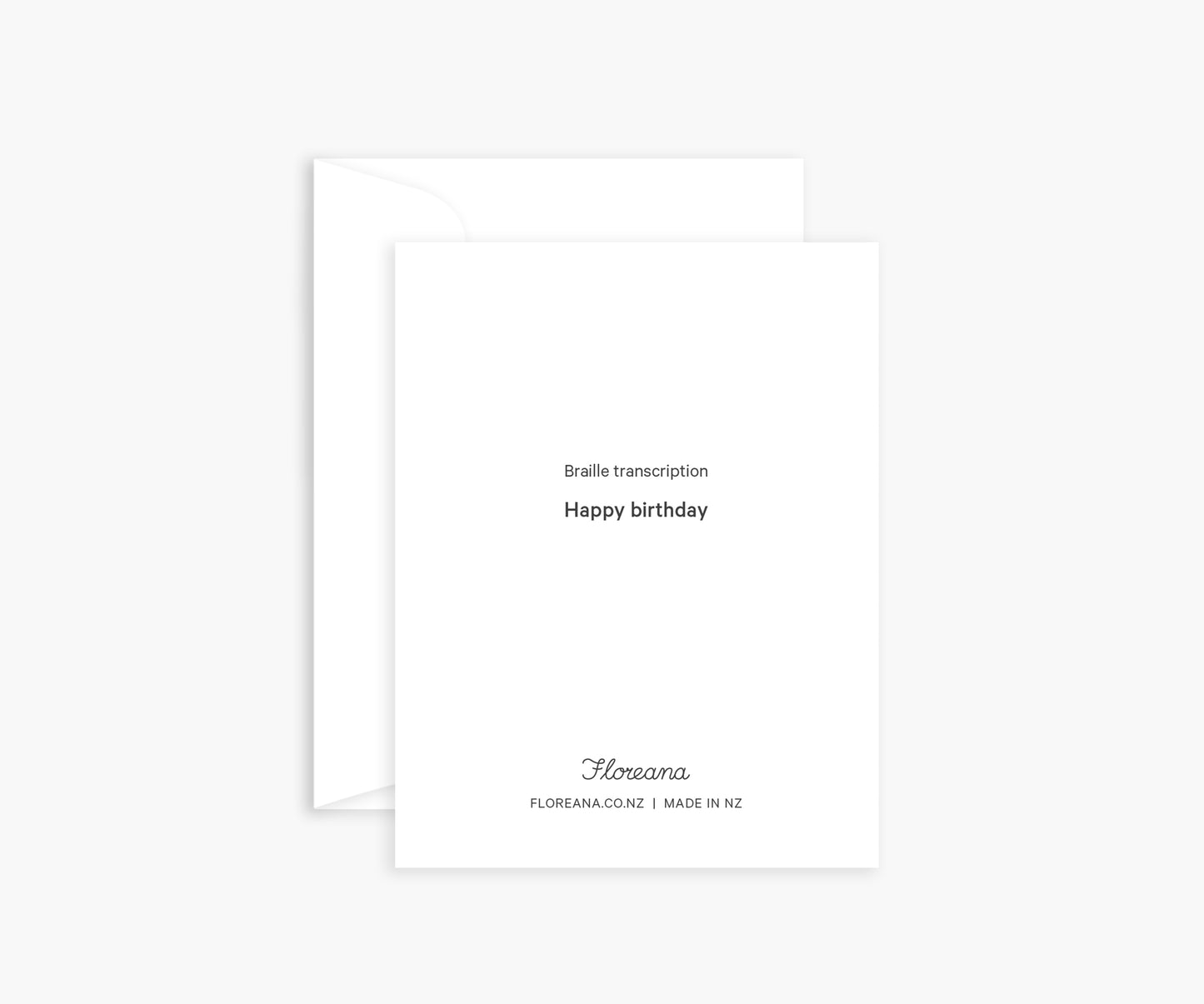 'Happy birthday' Braille Mini Card