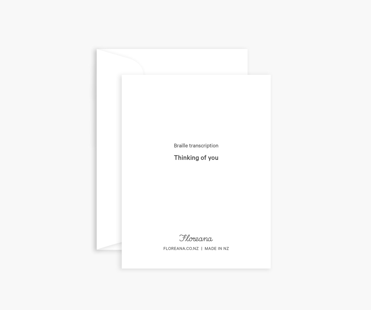 'Thinking of you' Braille Mini Card