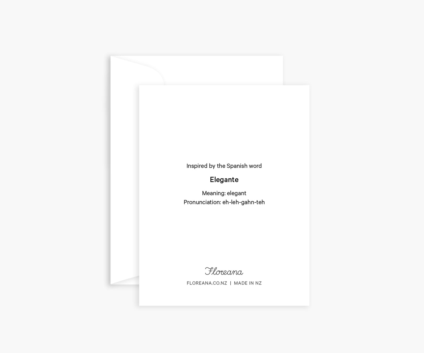 Letter 'E' Mini Card