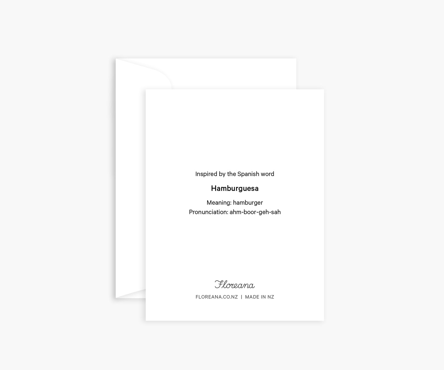 Letter 'H' Mini Card
