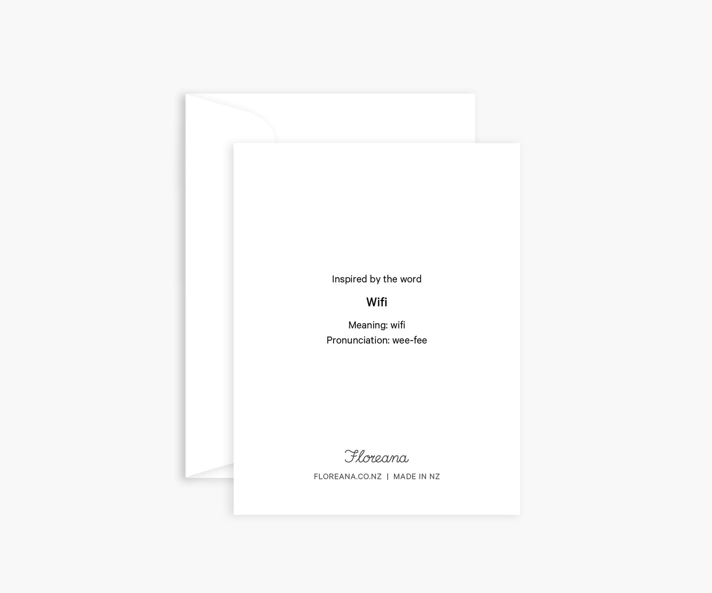 Letter 'W' Mini Card