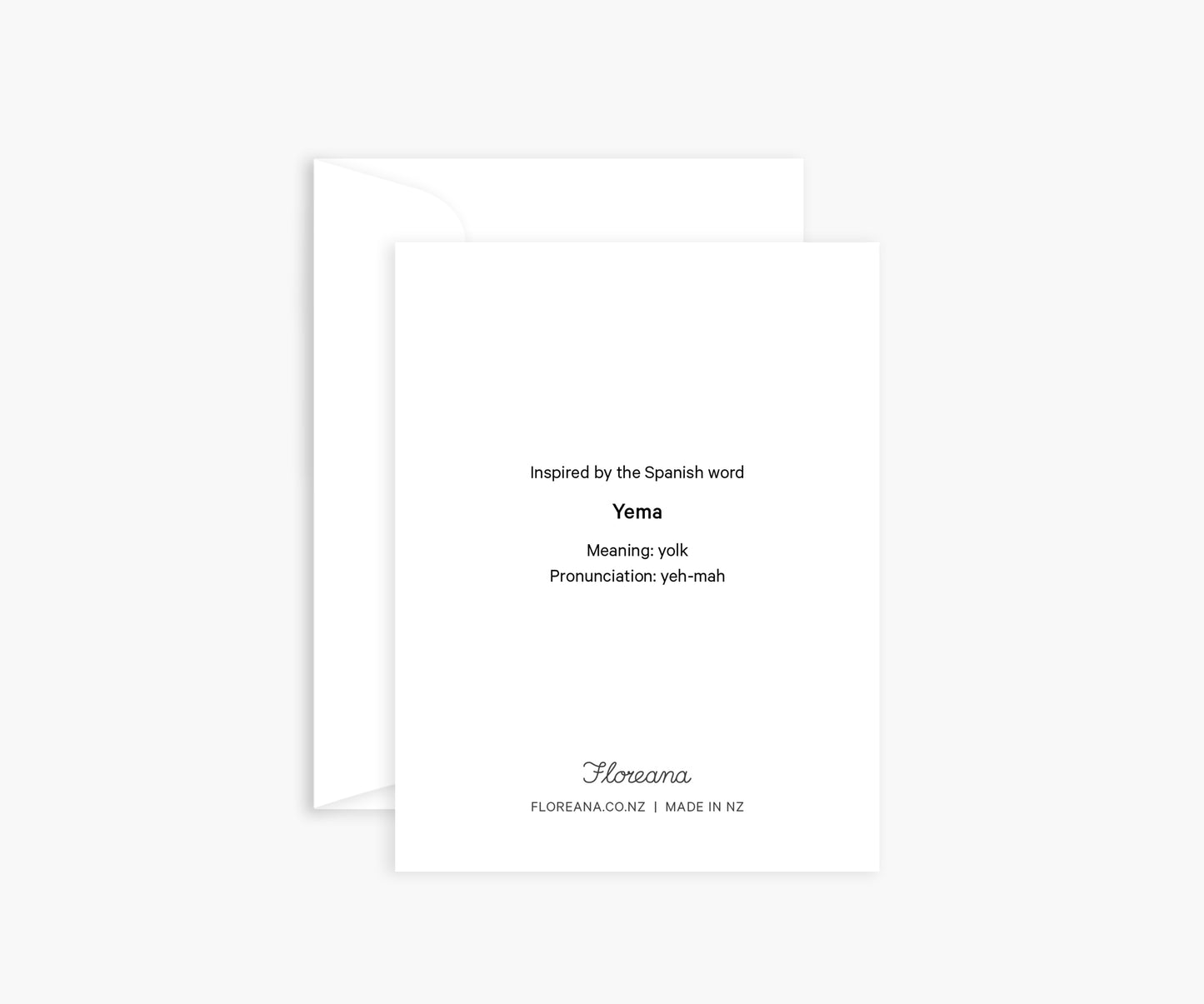 Letter 'Y' Mini Card