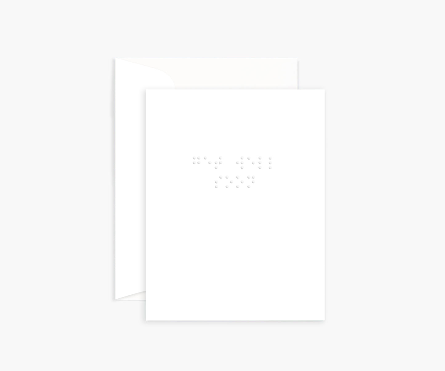 'Get Well Soon' Braille Mini Card