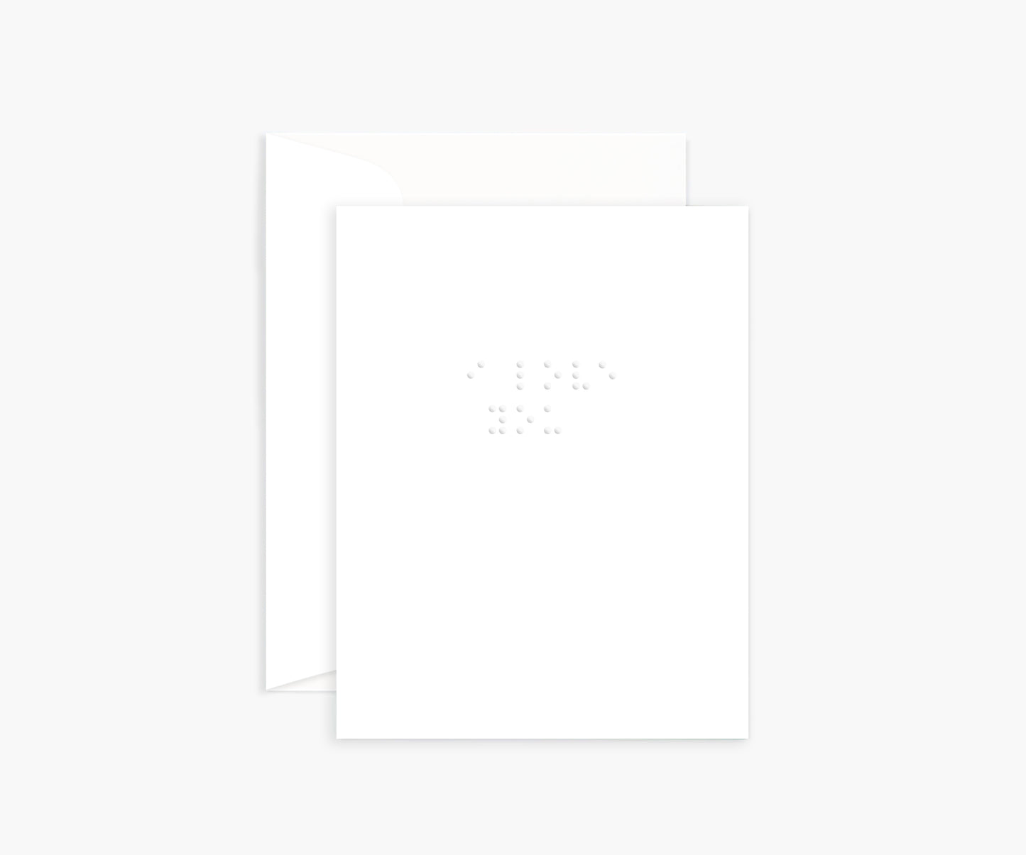 'I love you' Braille Mini Card