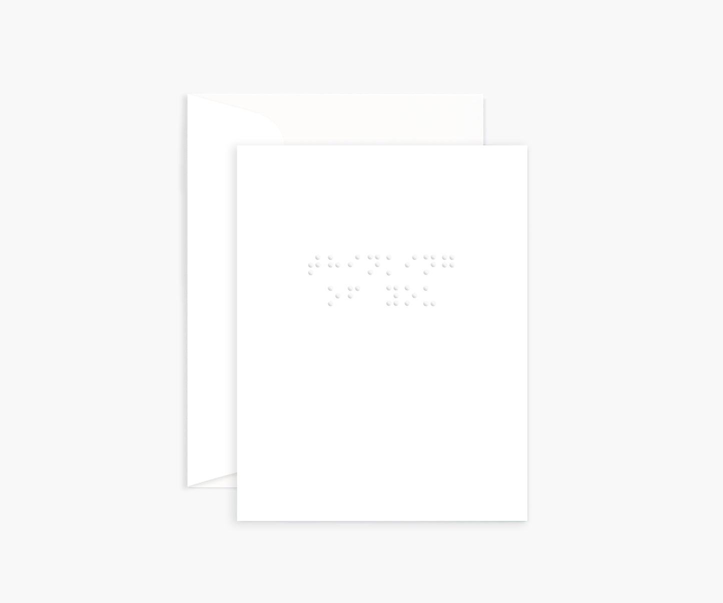'Thinking of you' Braille Mini Card