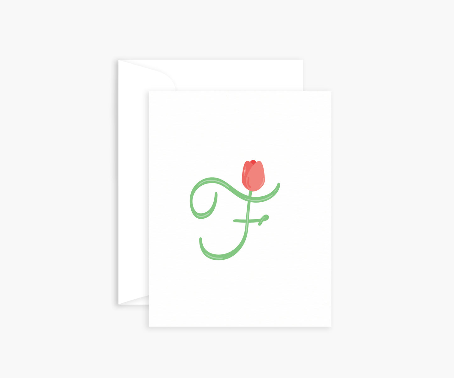 Letter 'F' Mini Card