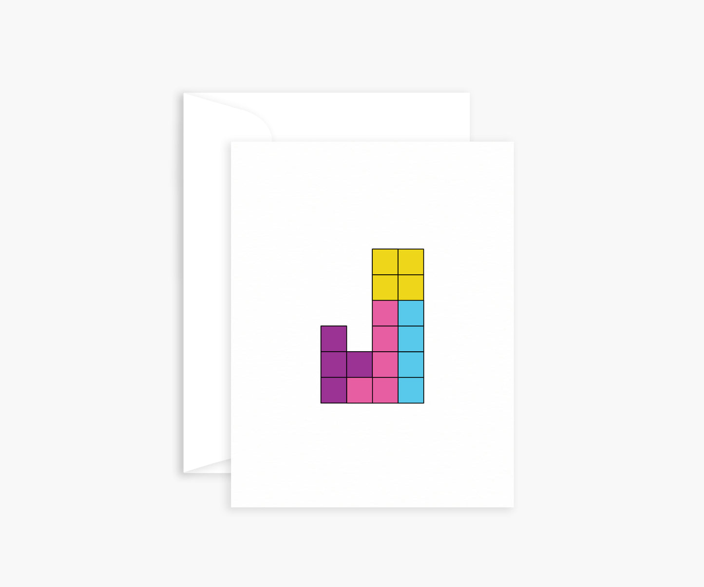 Letter 'J' Mini Card