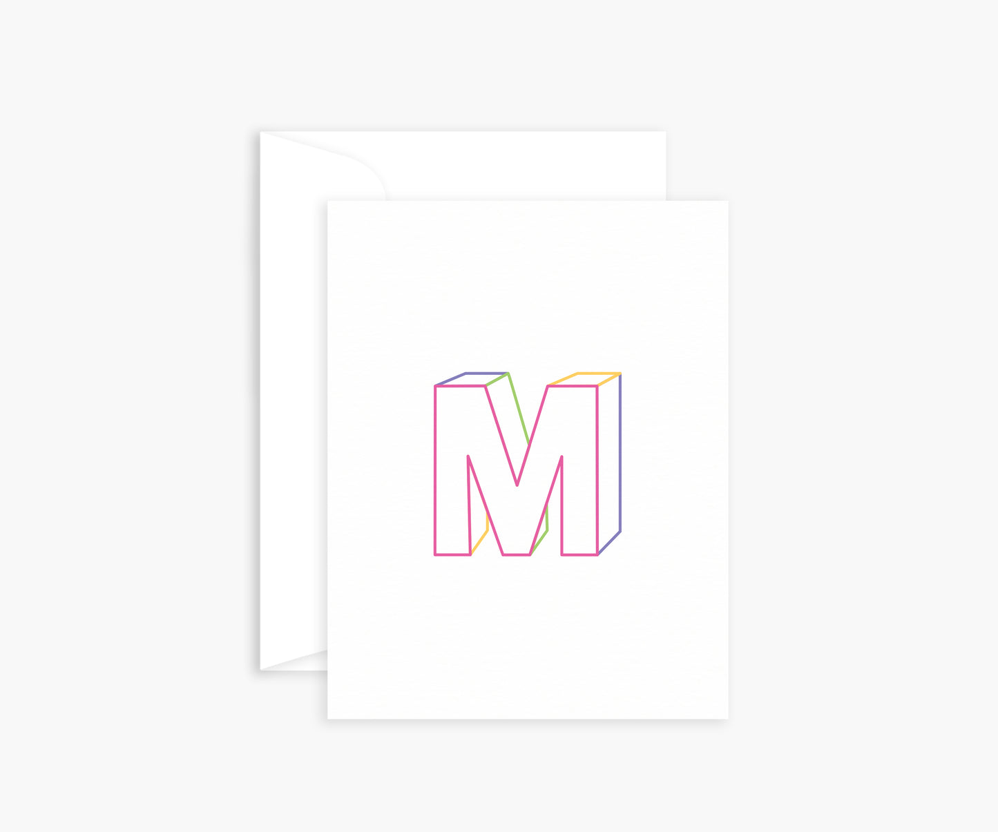 Letter 'M' Mini Card