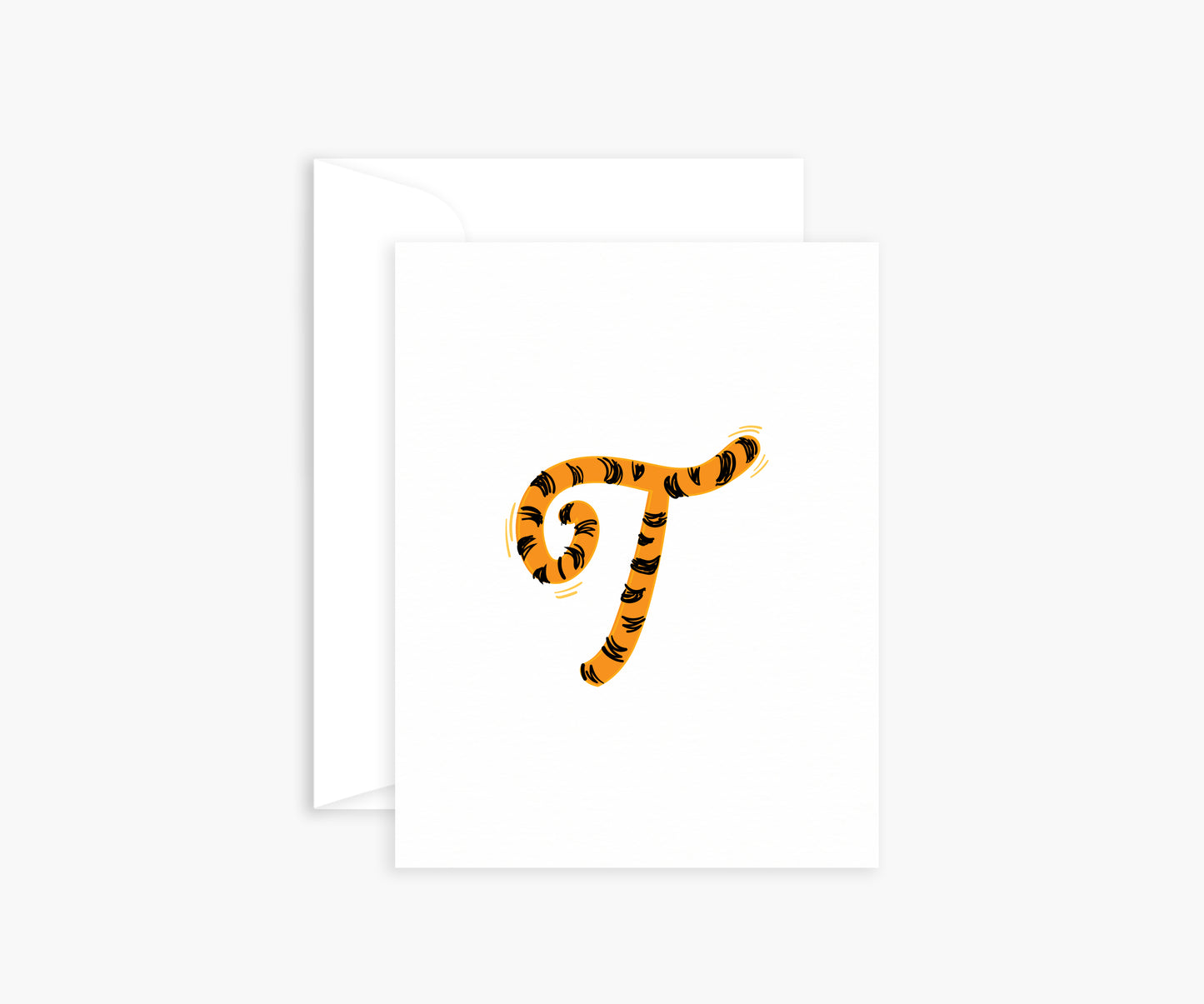 Letter 'T' Mini Card