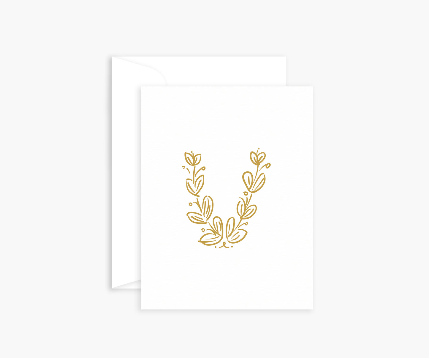 Letter 'V' Mini Card
