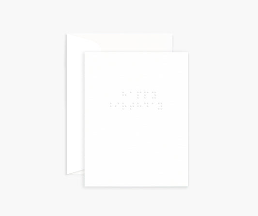 'Happy birthday' Braille Card