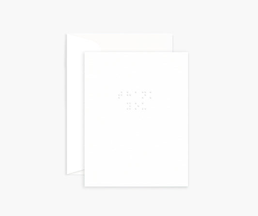 'Thank you' Braille Card