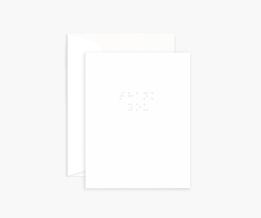 'Thank you' Braille Mini Card